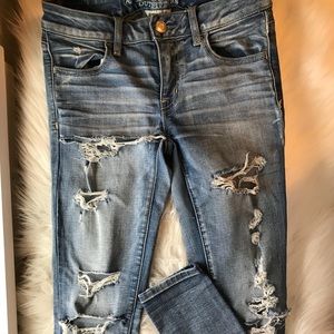 American Eagle ripped jeans